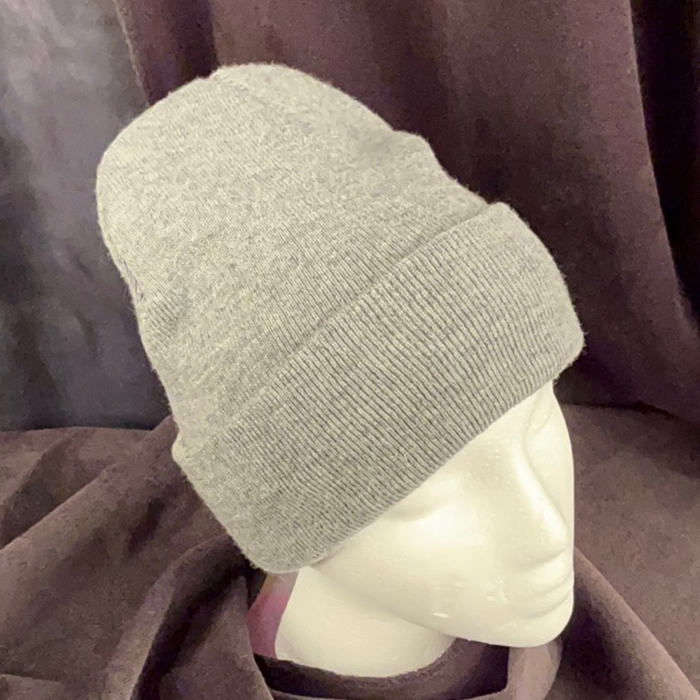 Cozy Gray Knit Beanie